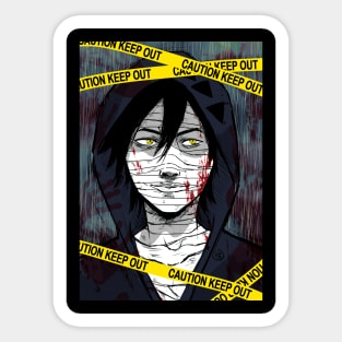 Zack foster/ satsuriku no tenshi/ anime style Sticker